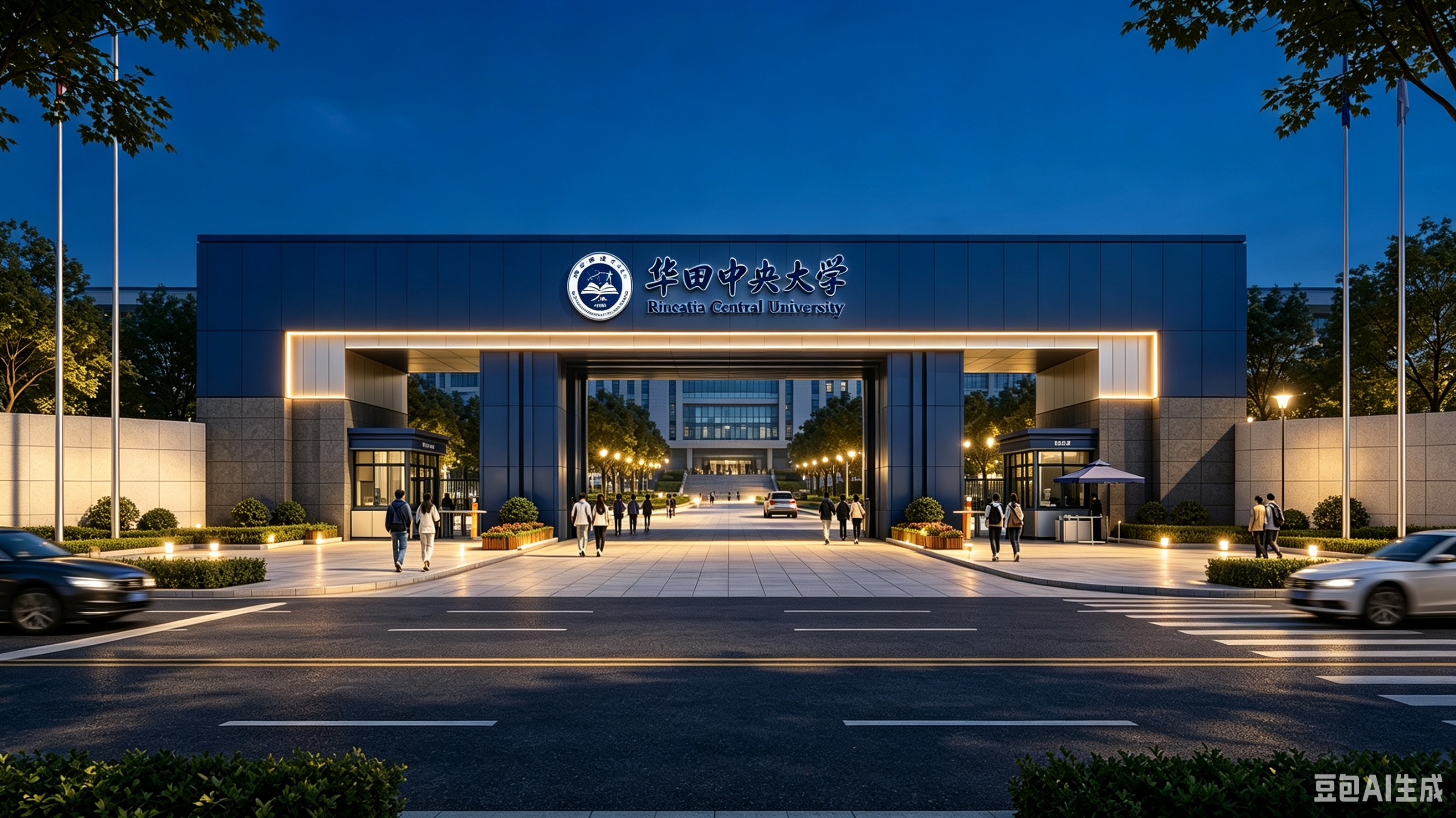 华田中央大学校门
